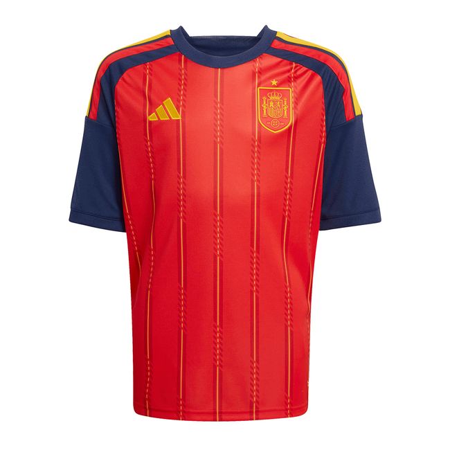 CAMISA ADIDAS ESPANHA I 2026 INFANTIL - VERM/AZUL 10