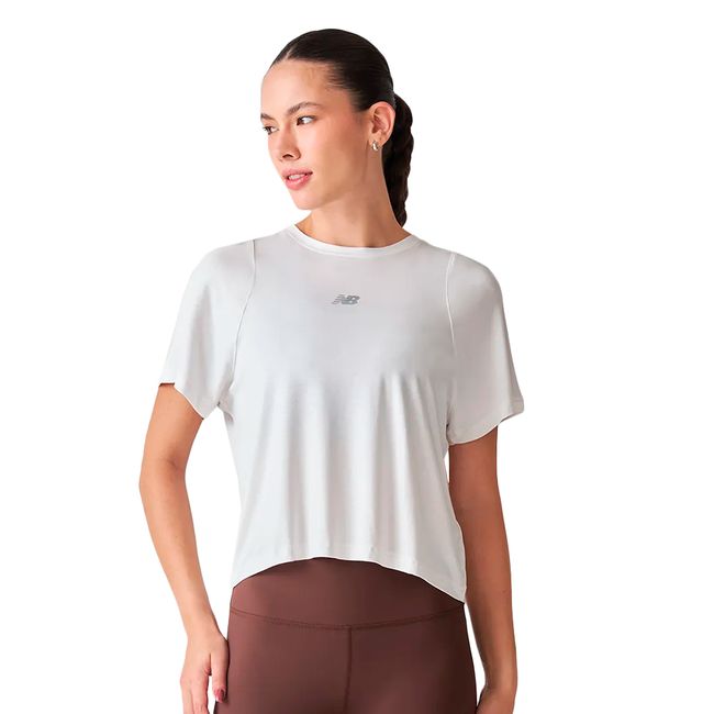 CAMISETA NEW BALANCE INFINITY PROPEL FEMININA - BRANCO P
