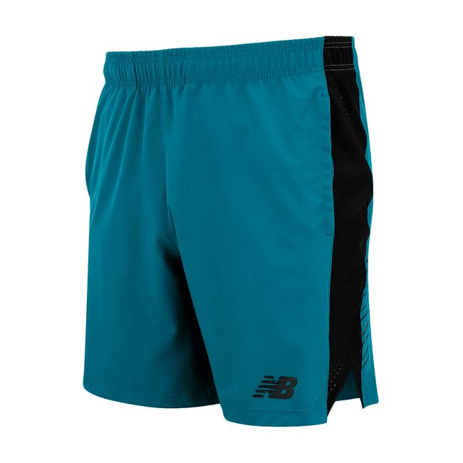 BERMUDA NEW BALANCE TENACITY LOGO 7 MASCULINA - VERDE M