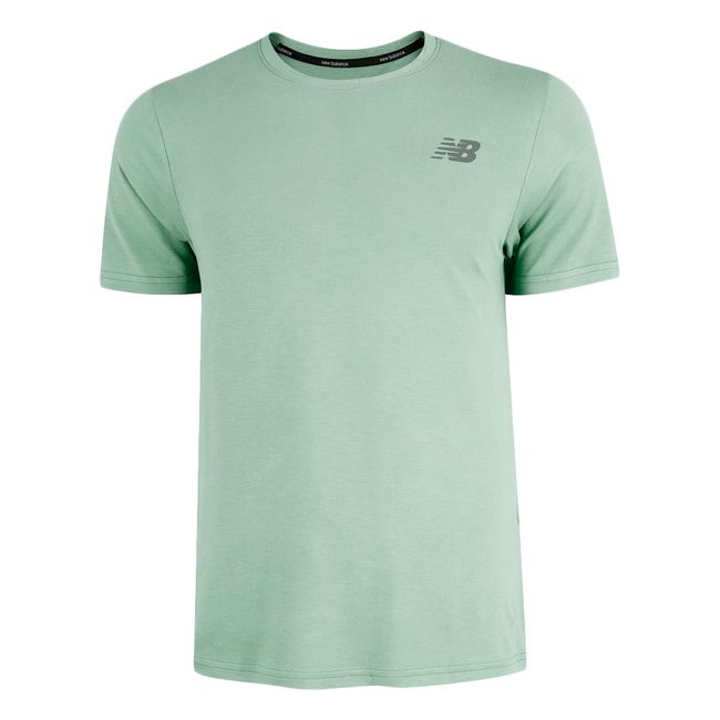 CAMISETA NEW BALANCE ACTIVE LOGO MASCULINA - VERDE P