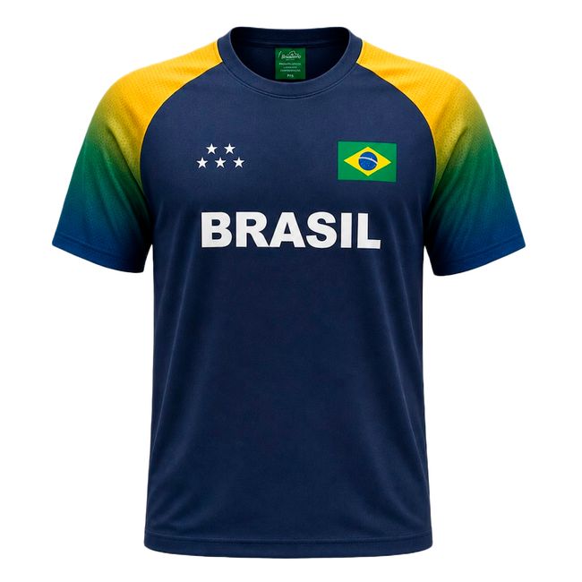 CAMISETA BRAZILINE BRASIL AMAZÔNICA MASCULINA - AZUL P