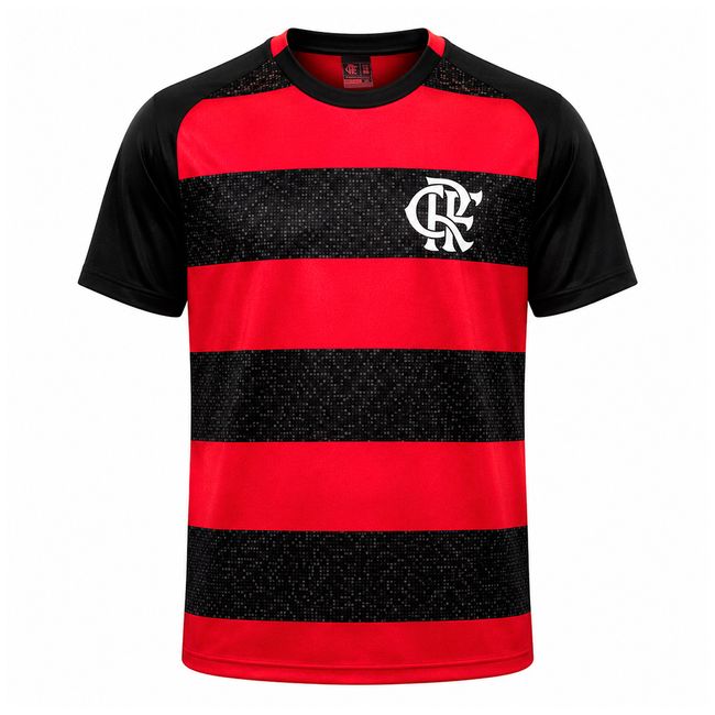 CAMISETA BRAZILINE FLAMENGO DIVE MASCULINA - PTO/VERM P