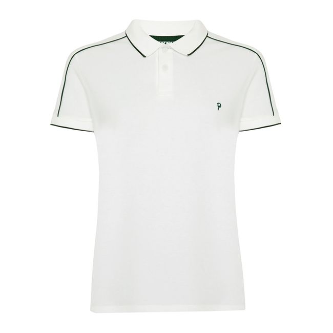 CAMISA POLO VESTE PALMEIRAS VIVADA FEMININA - AREIA PP