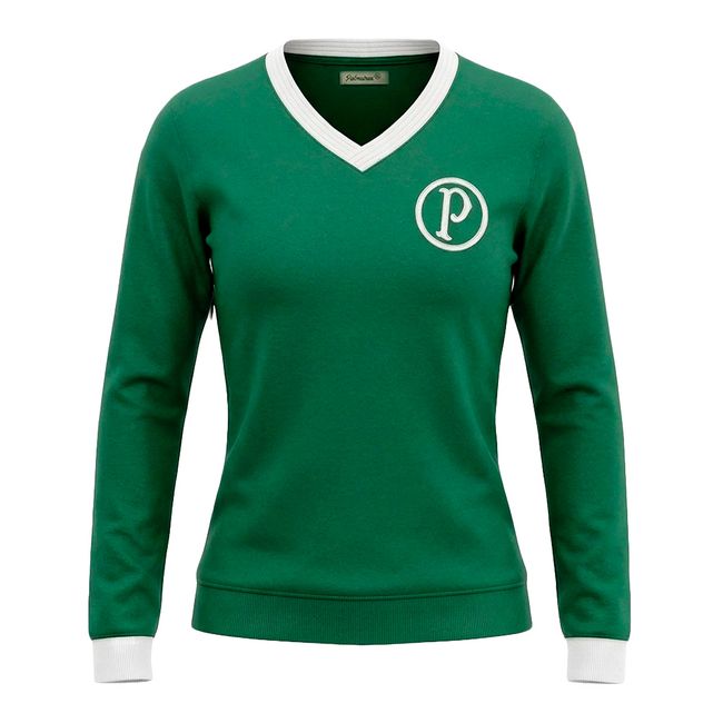 BLUSA DE MOLETOM BETEL PALMEIRAS 75 YEARS EDITION FEMININA - VERDE P