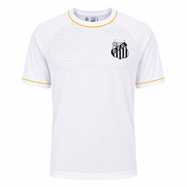 CAMISETA BRAZILINE SANTOS EIXO MASCULINA - BRANCO P