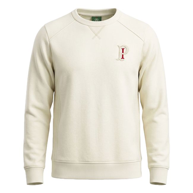 BLUSA DE MOLETOM BETEL PALMEIRAS PALESTRA MASCULINA - OFF WHITE G