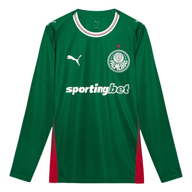 CAMISA PUMA PALMEIRAS I 2026 MASCULINA - TORCEDOR ML - VERDE P