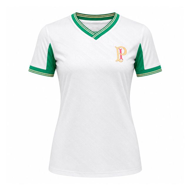 CAMSIETA BETEL PALMEIRAS PALESTRA FEMININA - OFF WHITE P