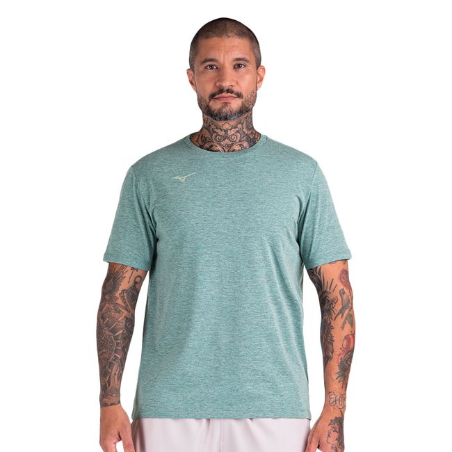 CAMISETA MIZUNO LIFESTYLE LOGO MASCULINA - VERDE P
