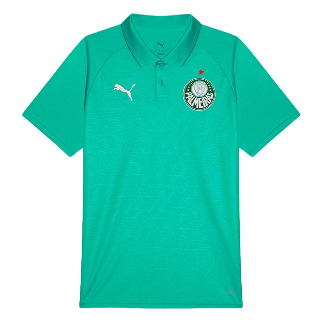 CAMISA POLO PUMA PALMEIRAS TRAINING 2026 MASCULINA - VERDE ÁGUA M
